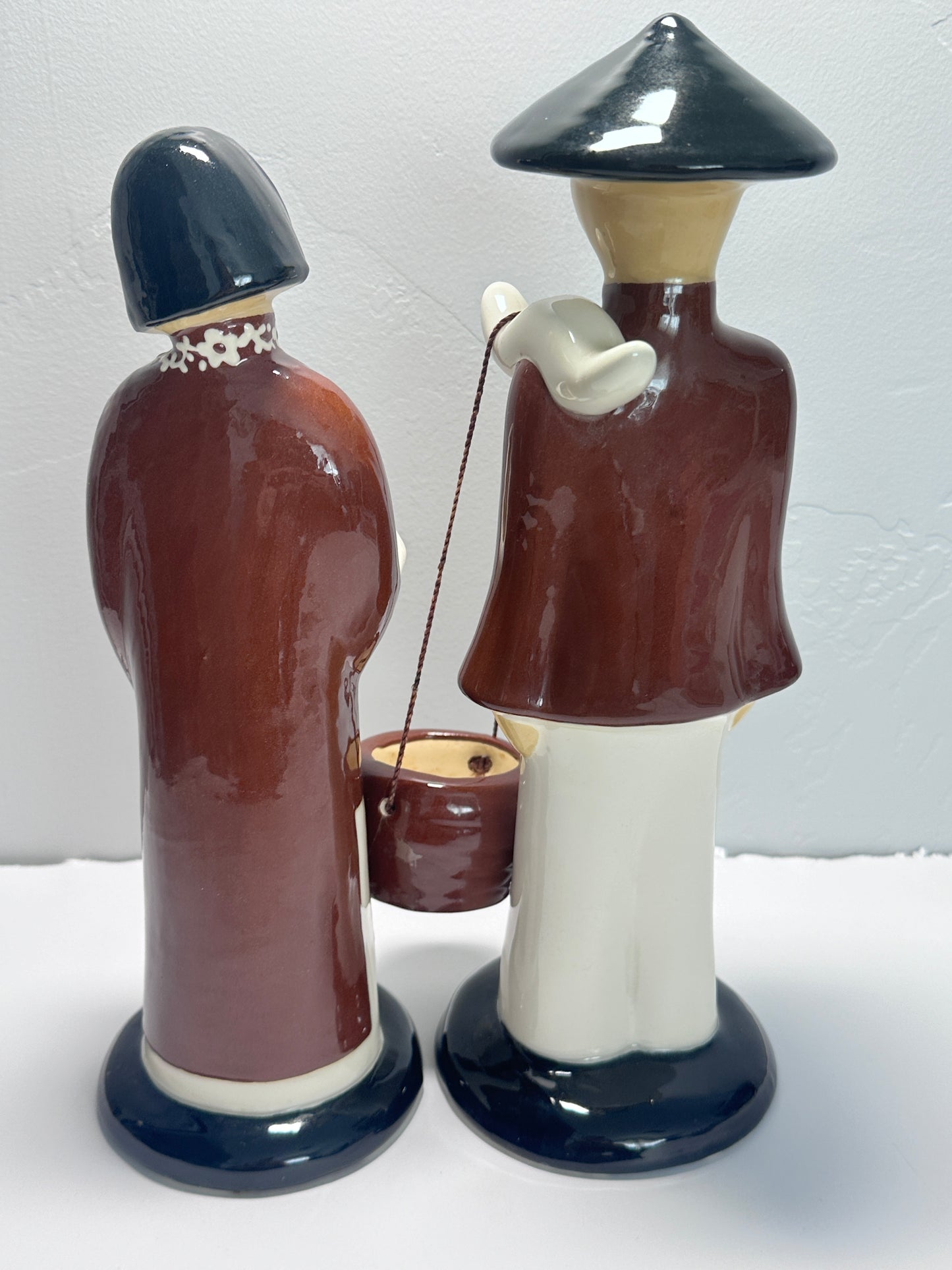 Vintage Hedi Schoop Chinese Asian Man & Woman Couple Figurines