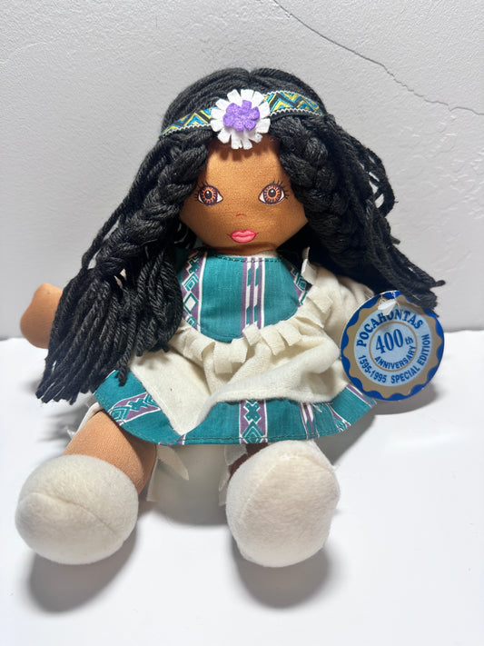 Vintage 1995 Dandee Pocahontas 400th Anniversary Rag Doll