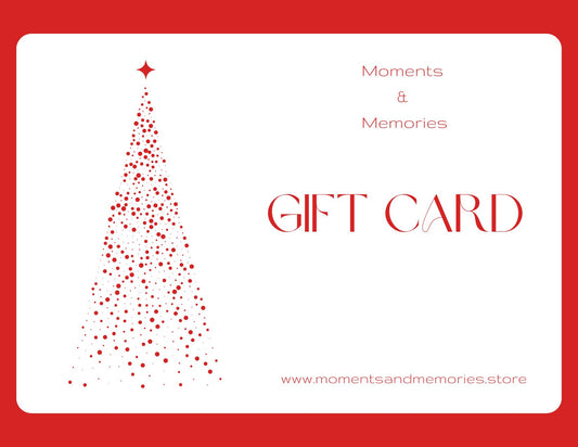 Moments & Memories CHRISTMAS Gift Card